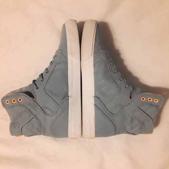 Supra Muska 001 Yellow and Gray High Top Sneakers - Picture 2 of 7